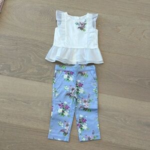 Janie & Jack Baby/Toddler Pants and Sleeveless blouse